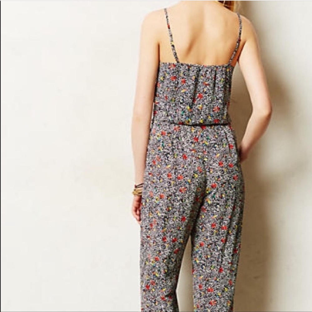 Host Pick🎉Anthropology Elevenses Peonia Jumpsuit - Picture 4 of 8